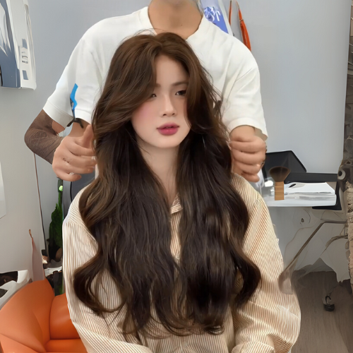 màu tóc nâu trầm