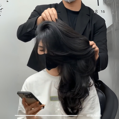 uốn sóng bung uô